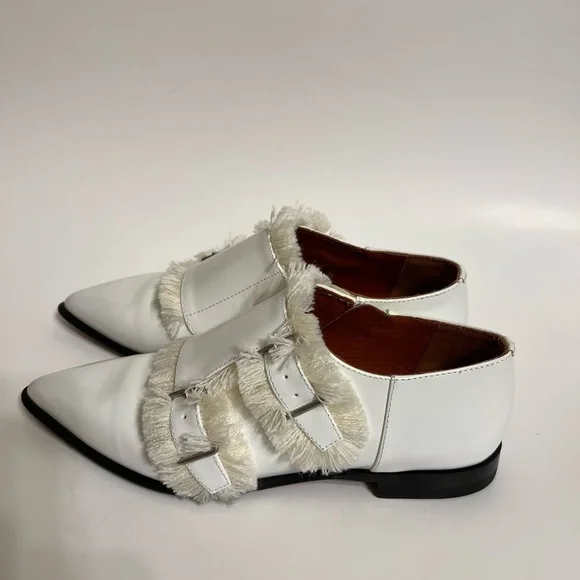 Acne Masca Double Monkstrap Fringe Oxfords Flats & Loafers